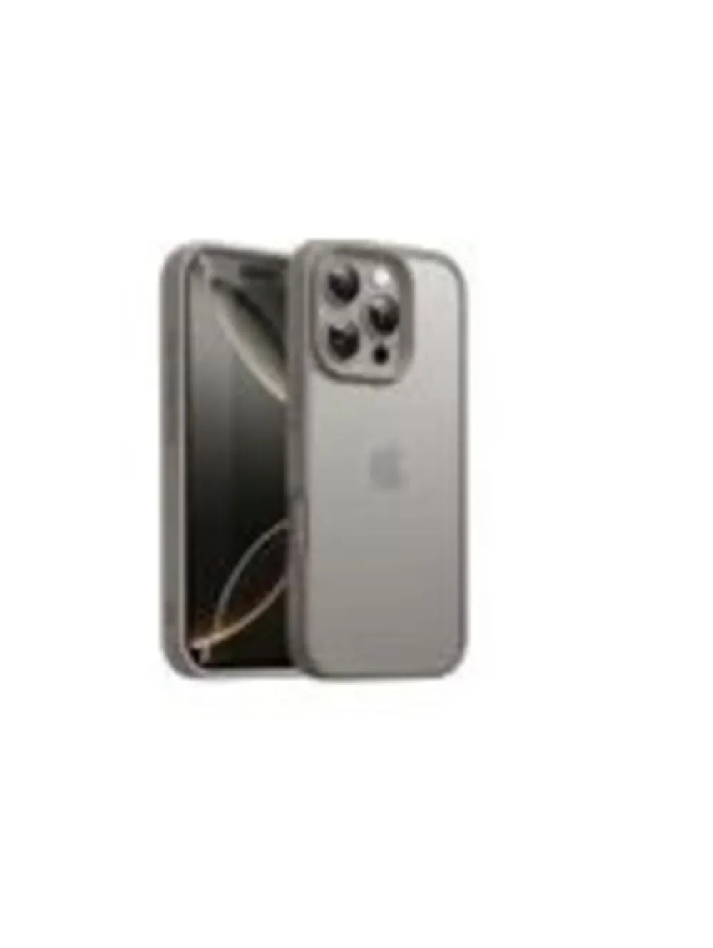 iTech Matte Case for iPhone 16 Pro 6.1 - Natural Titanium, Anti-Fingerprint,